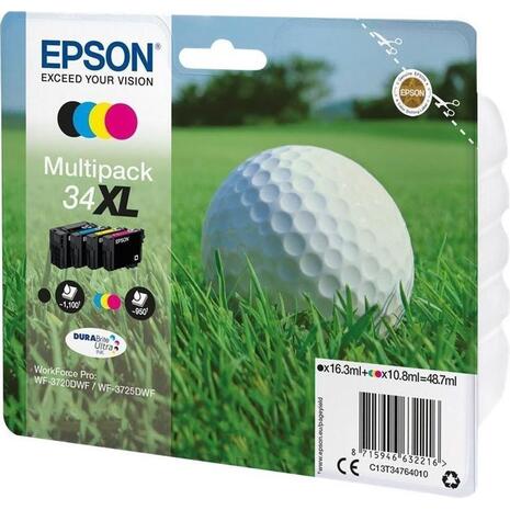 Μελάνι εκτυπωτή Epson 34XL C13T34764010 multipack XL